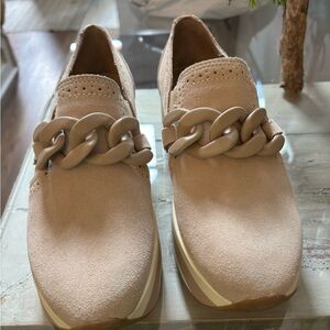 Dolce Vita Tan Chain Loafers-New